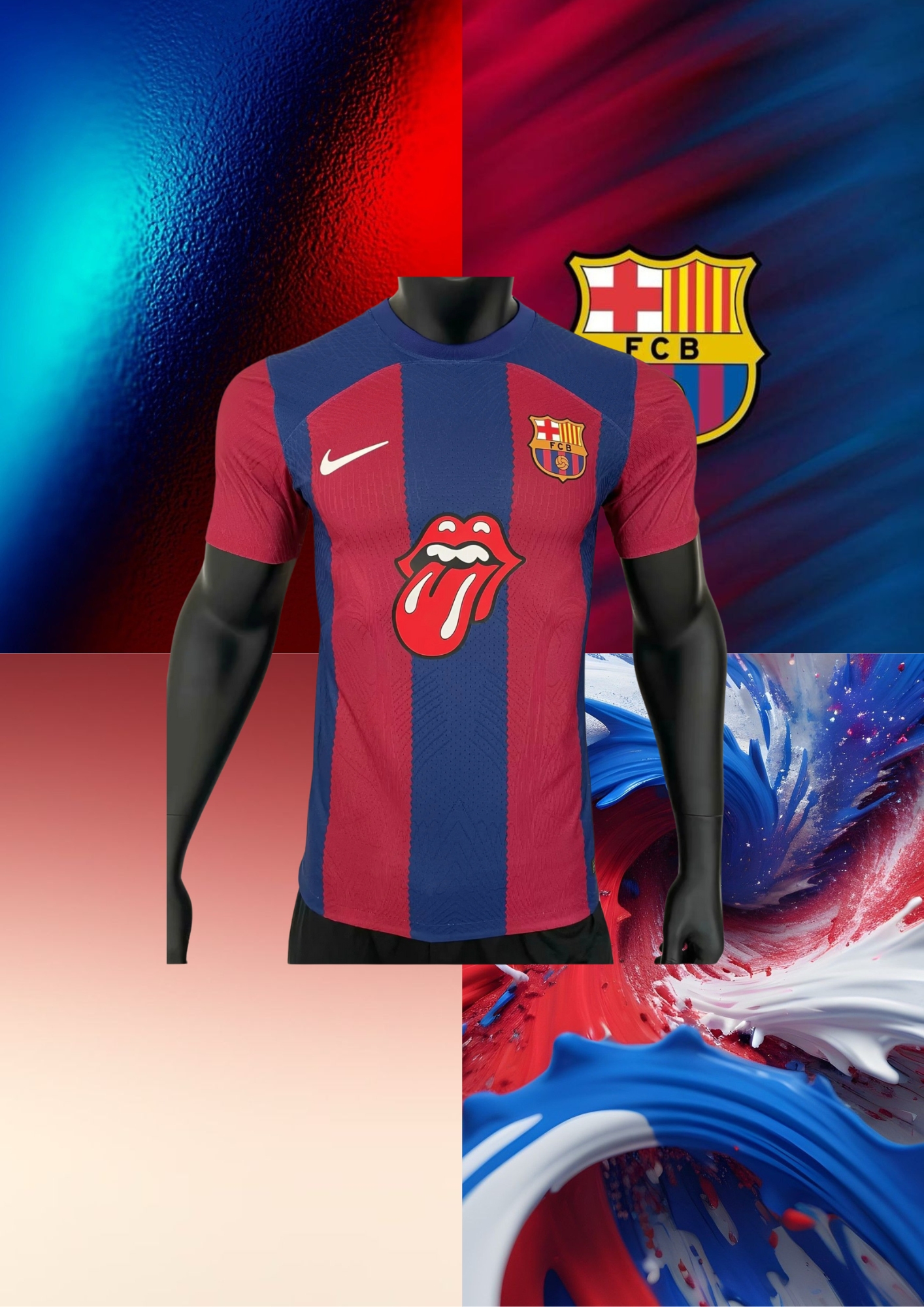 MAILLOT Spécial Barcelone x Rollings Stones