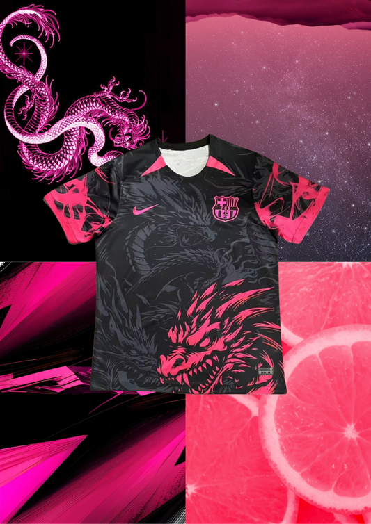 MAILLOT Spécial Barcelone "PINK DRAGON"