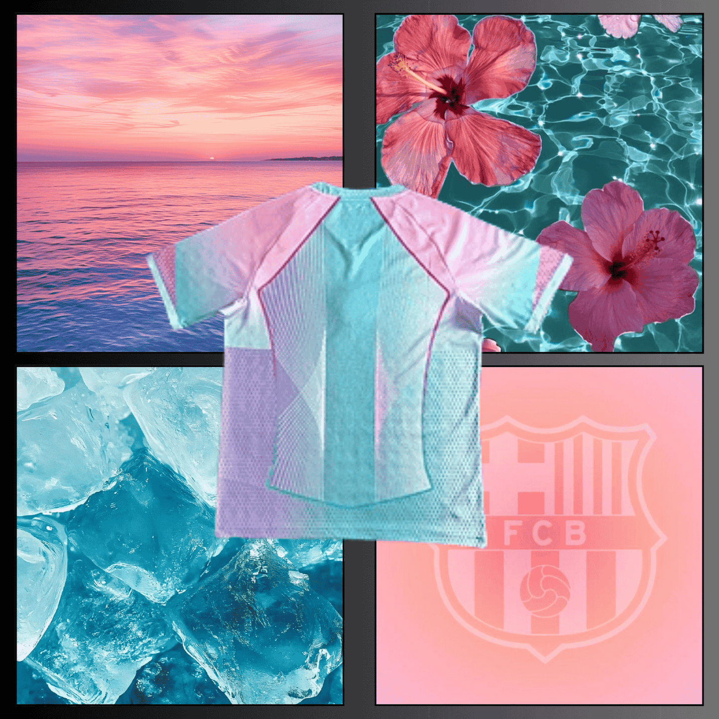 MAILLOT Special Barcelone "BLUE ICE"