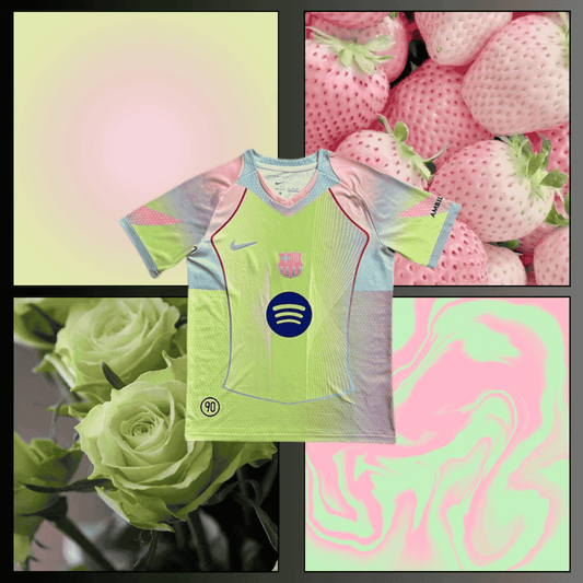 MAILLOT Special Barcelone Green/Pink