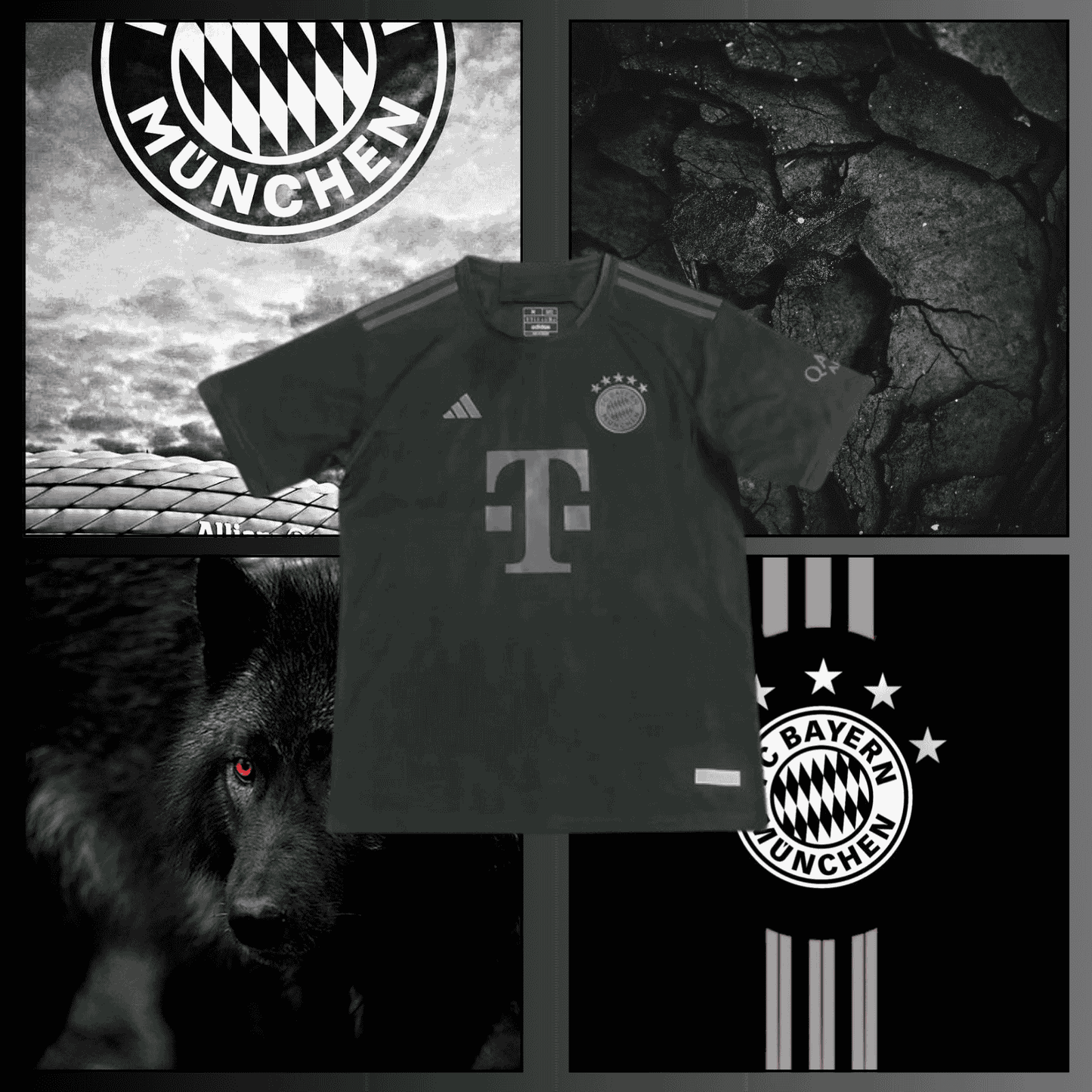 MAILLOT Special Bayern Munich "FULL BLACK"