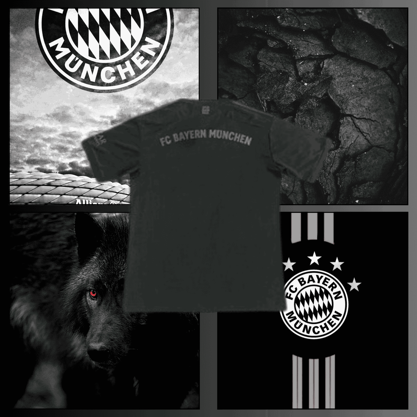 MAILLOT Special Bayern Munich "FULL BLACK"